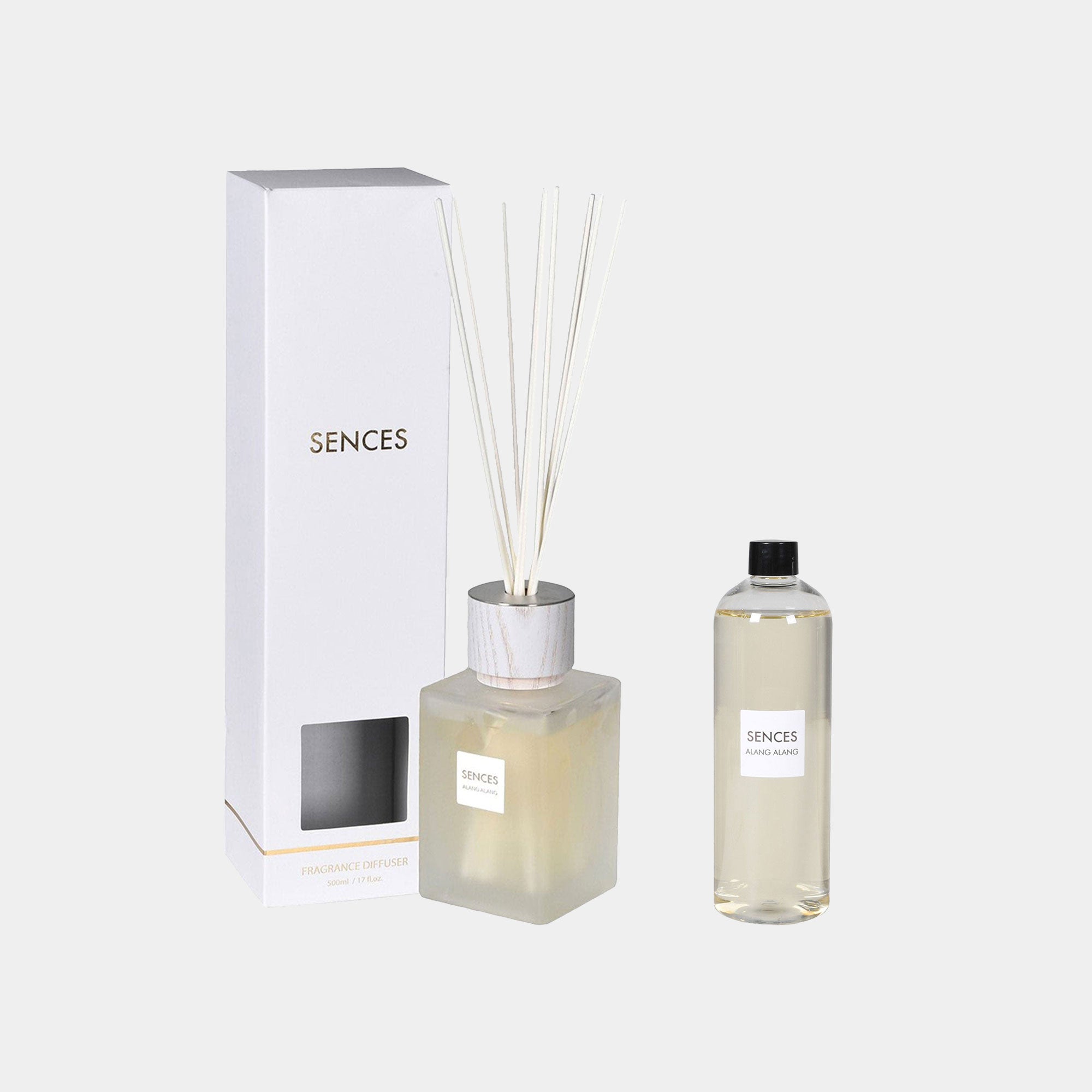 Sences - Alang Alang White Reed Diffuser And Refill Set Of 2, 500ml