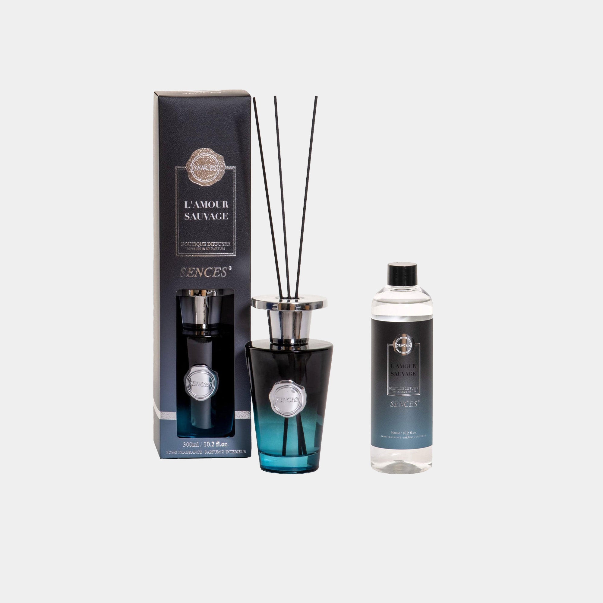 Sences - L'amour Sauvage Reed Diffuser & Refill Set Of 2