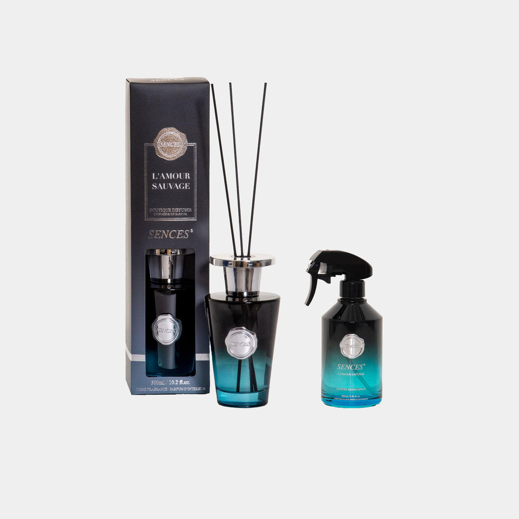 Sences - L'amour Sauvage Reed Diffuser & Room Spray, Set Of 2
