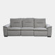 Pasadena - Large 3 Seat Sofa With 2 Power Recliners, Leather Shale Grey