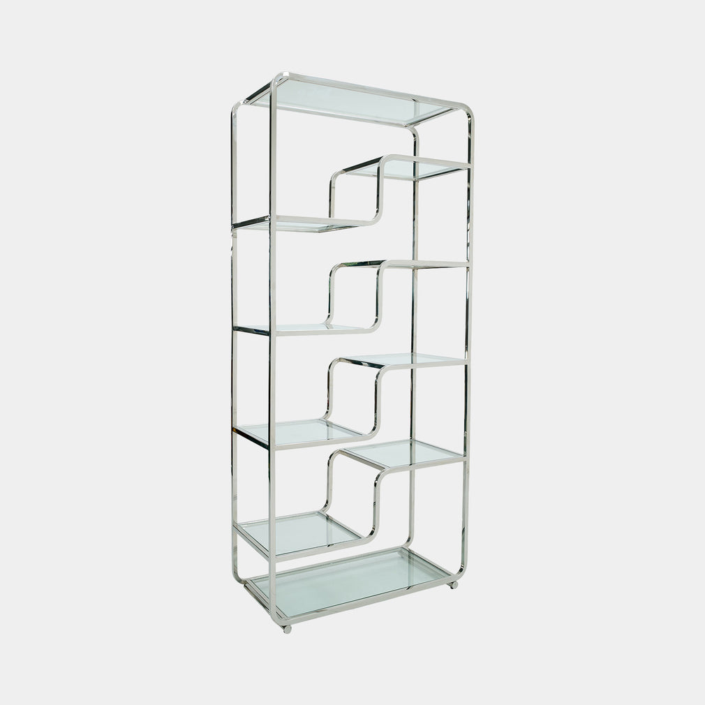 Galaxy - Open Shelving Unit, Stainless Steel Frame
