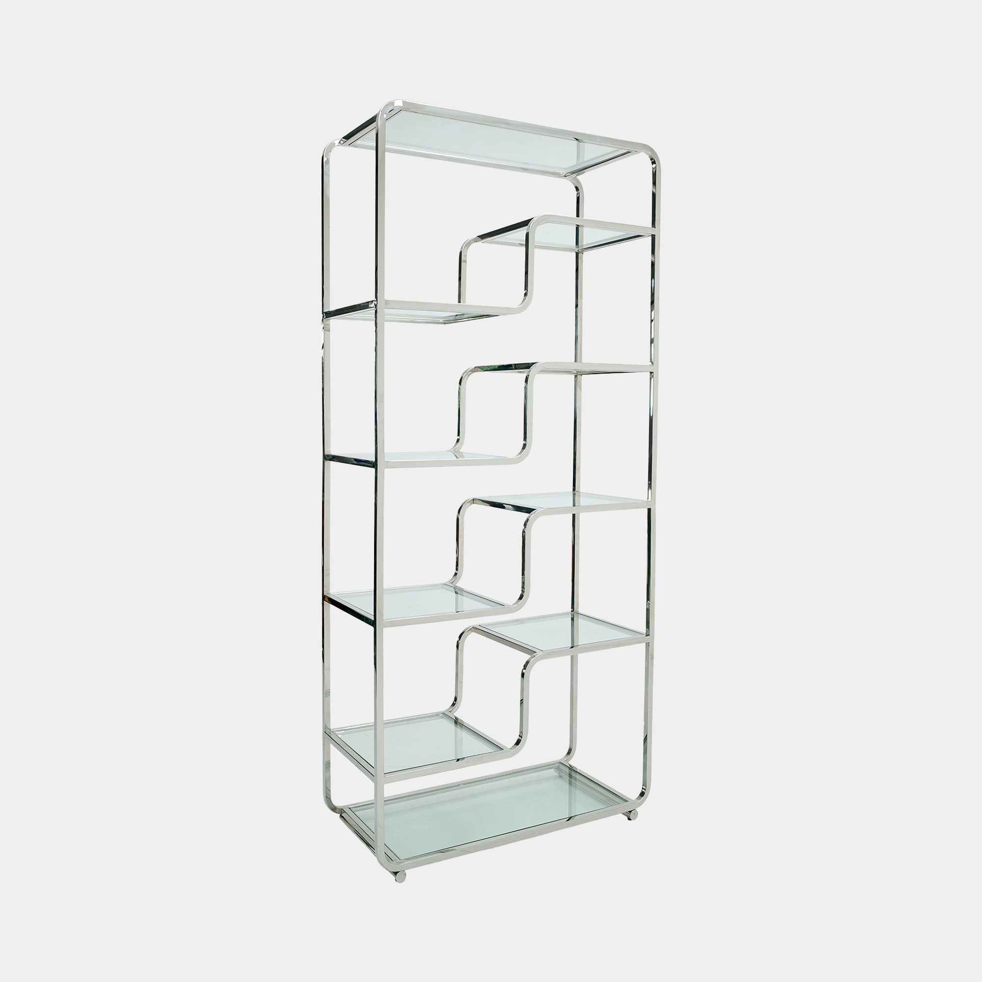 Galaxy - Open Shelving Unit, Stainless Steel Frame