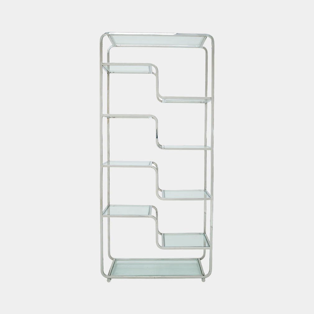 Galaxy - Open Shelving Unit, Stainless Steel Frame