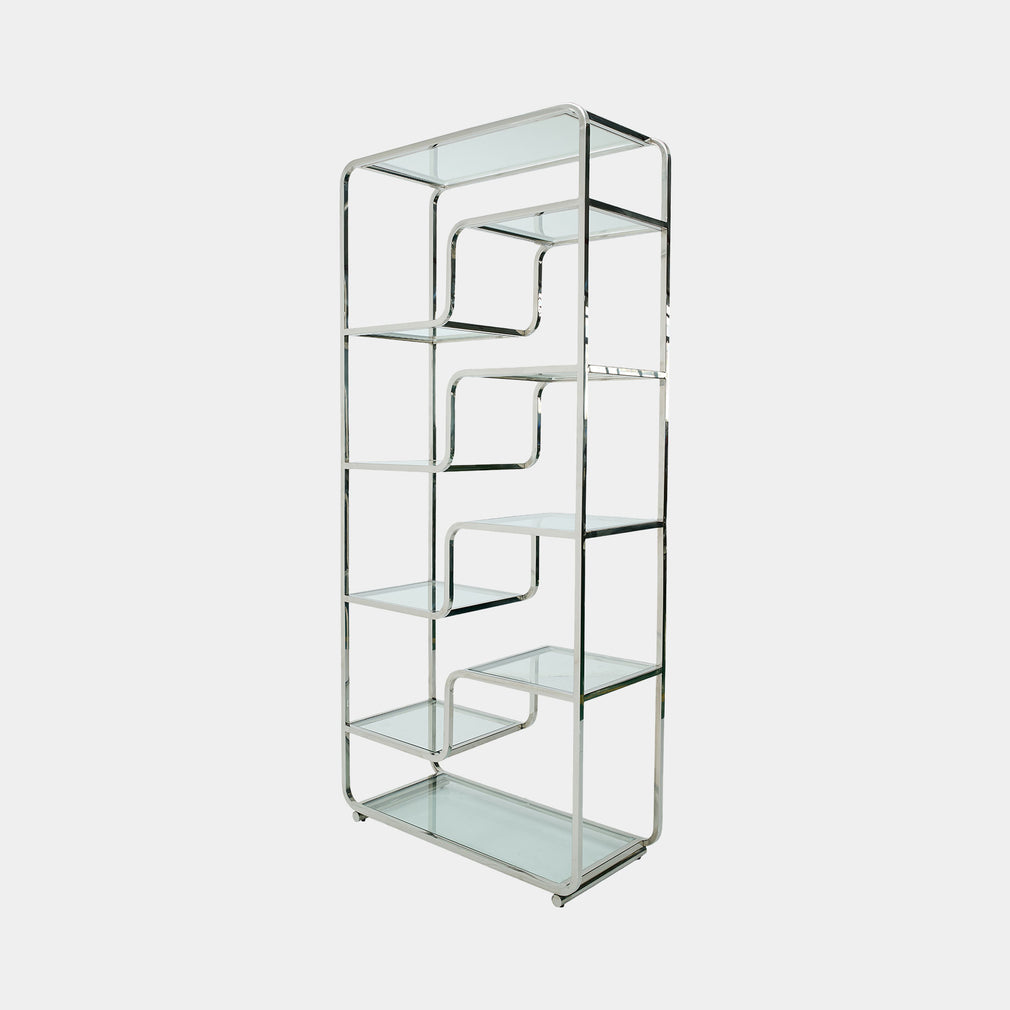 Galaxy - Open Shelving Unit, Stainless Steel Frame