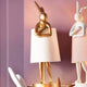 Shy Bunny - Gold Table Lamp