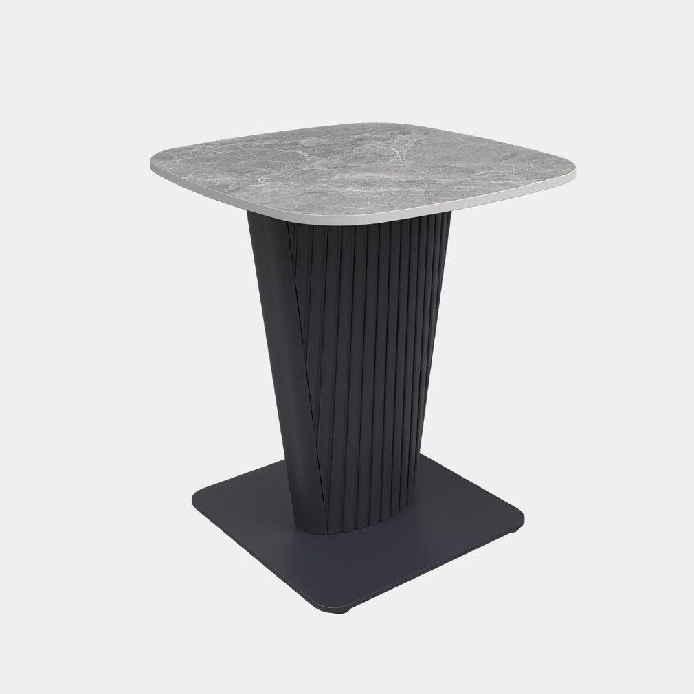 Formia - Ceramic Side Table Grey Ceramic Top