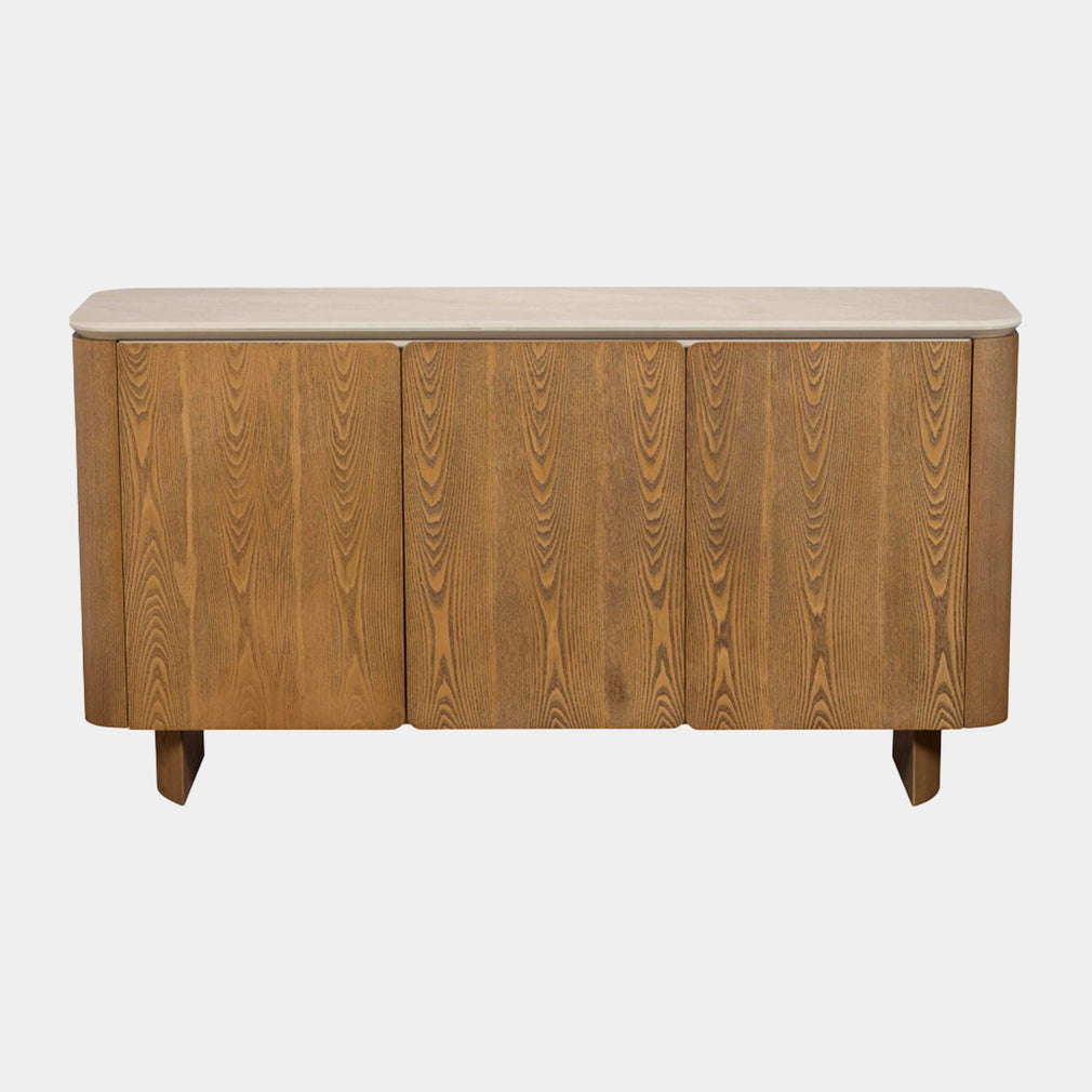 Hobart - 3 Door Sideboard, Sintered Stone Top
