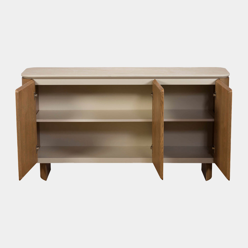 Hobart - 3 Door Sideboard, Sintered Stone Top