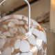 Aurelia - Candle Lantern, White & Gold Confetti, Small