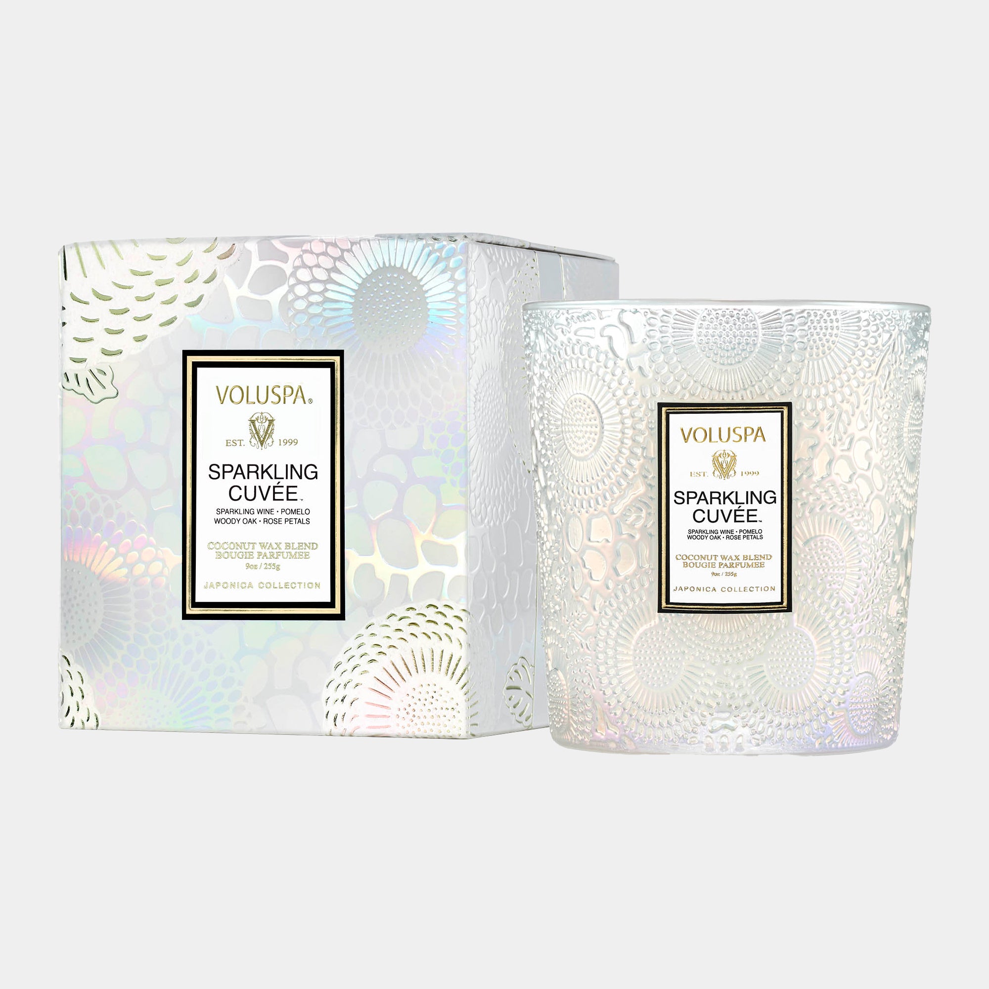 Voluspa Sparkling Cuvee - Pomelo, Woody Oak & Rose Petals Candle 255g