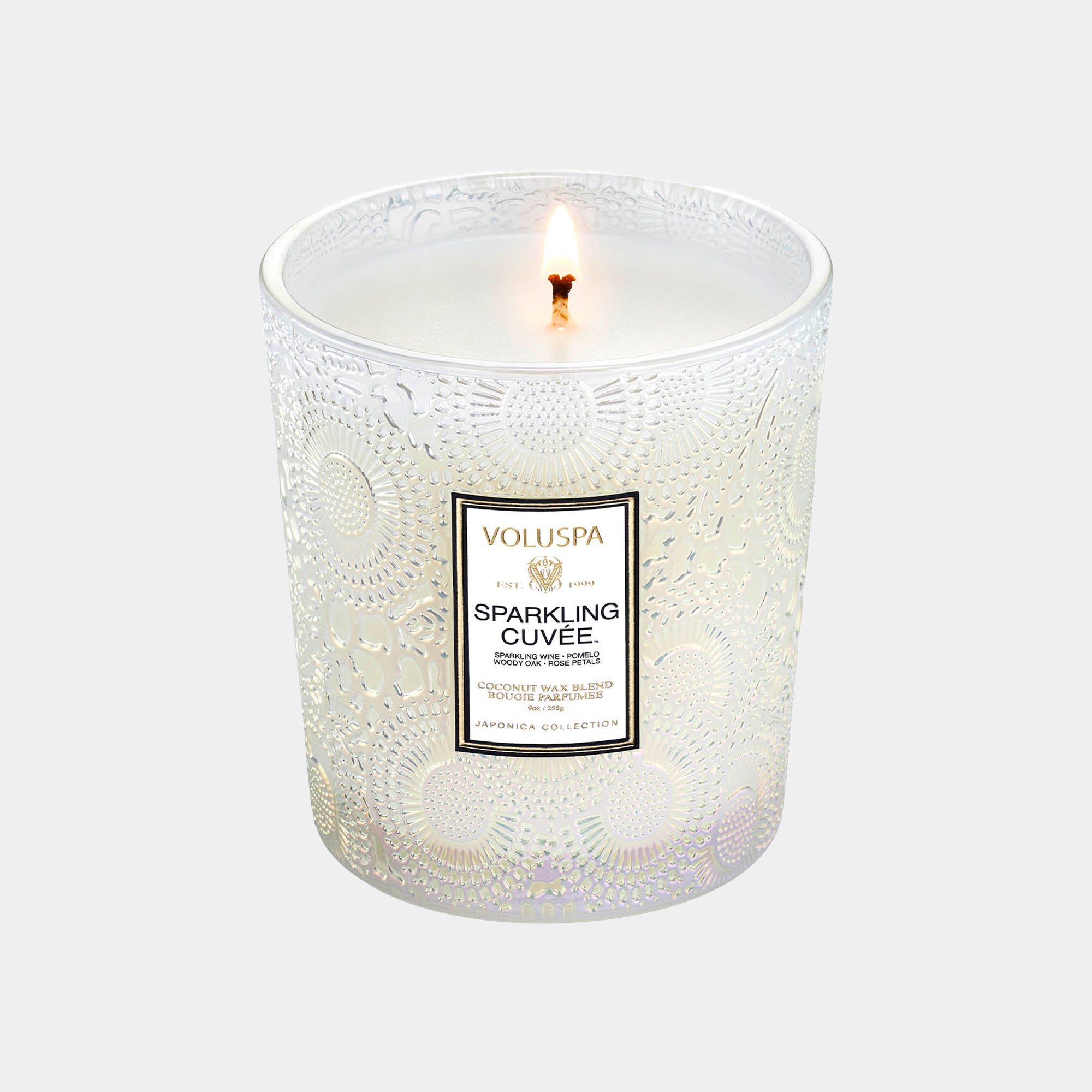 Voluspa Sparkling Cuvee - Pomelo, Woody Oak & Rose Petals Candle 255g