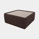 Solace - Square Glass Top Table, Fabric