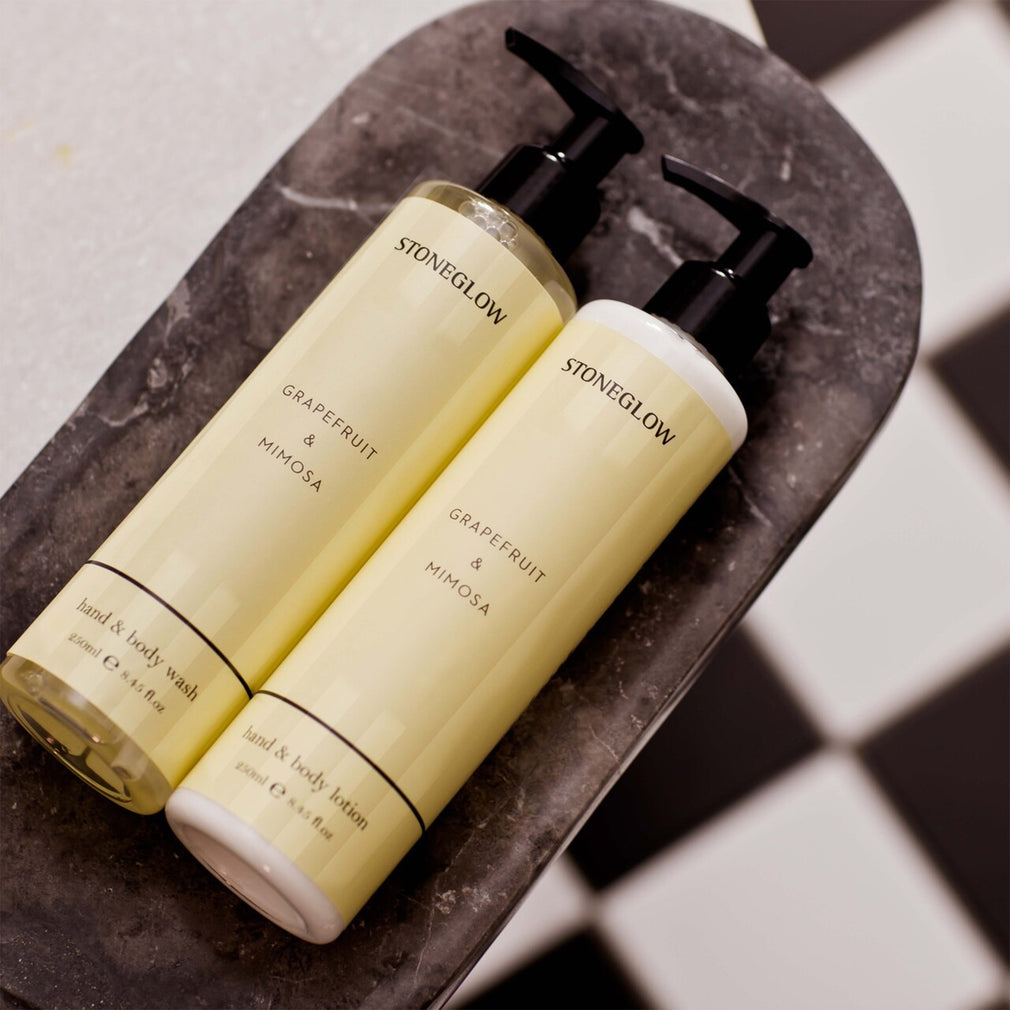 Stoneglow Modern Classics - Grapefruit & Mimosa Body Wash & Lotion, Set Of 2