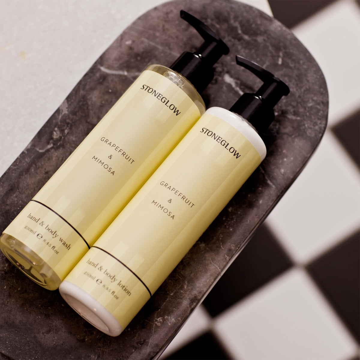 Stoneglow Modern Classics - Grapefruit & Mimosa Body Wash & Lotion, Set Of 2