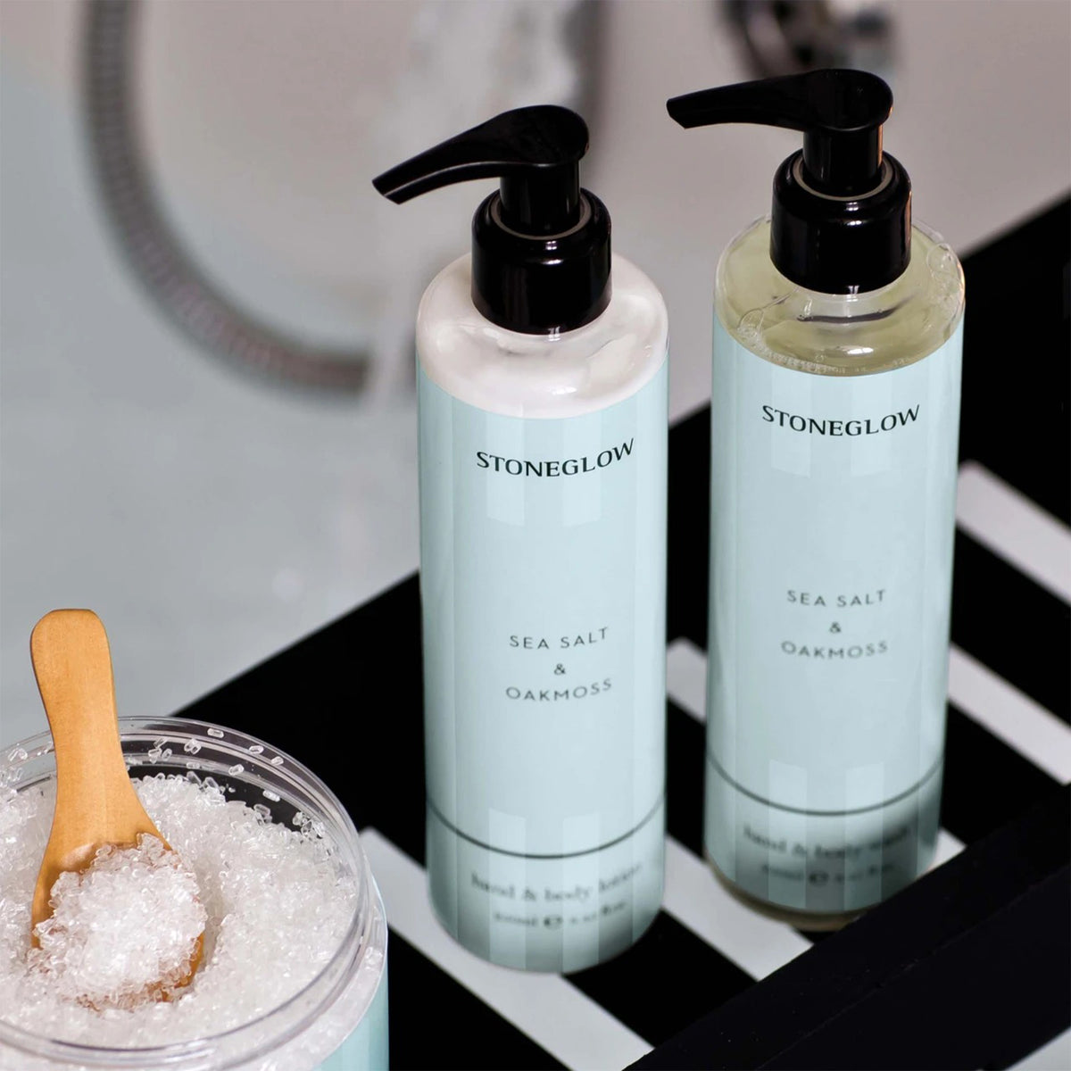 Stoneglow Modern Classics - Sea Salt & Oakmoss Body Wash & Lotion, Set Of 2