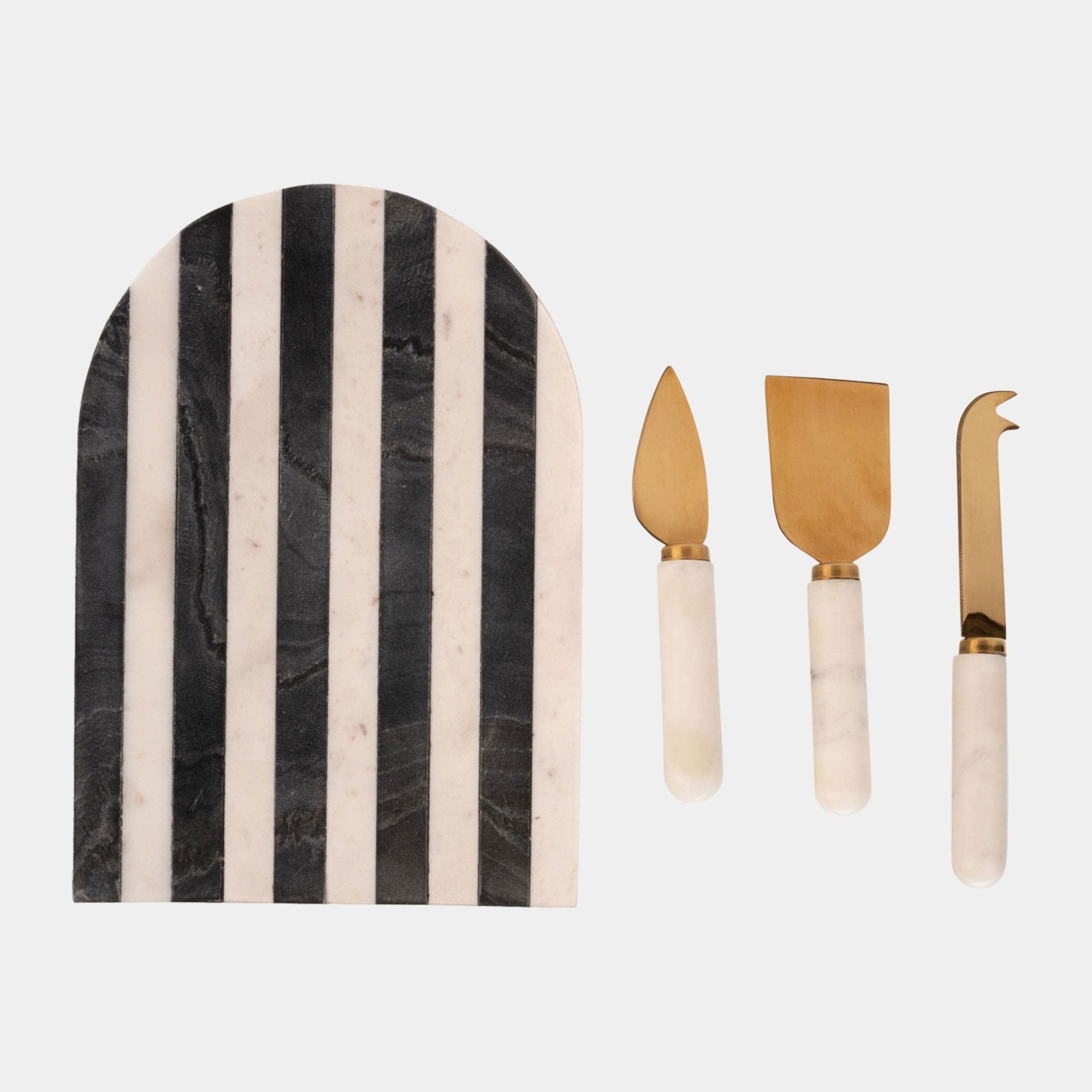 Style Sisters - Marble Cheese Board & Knife Set