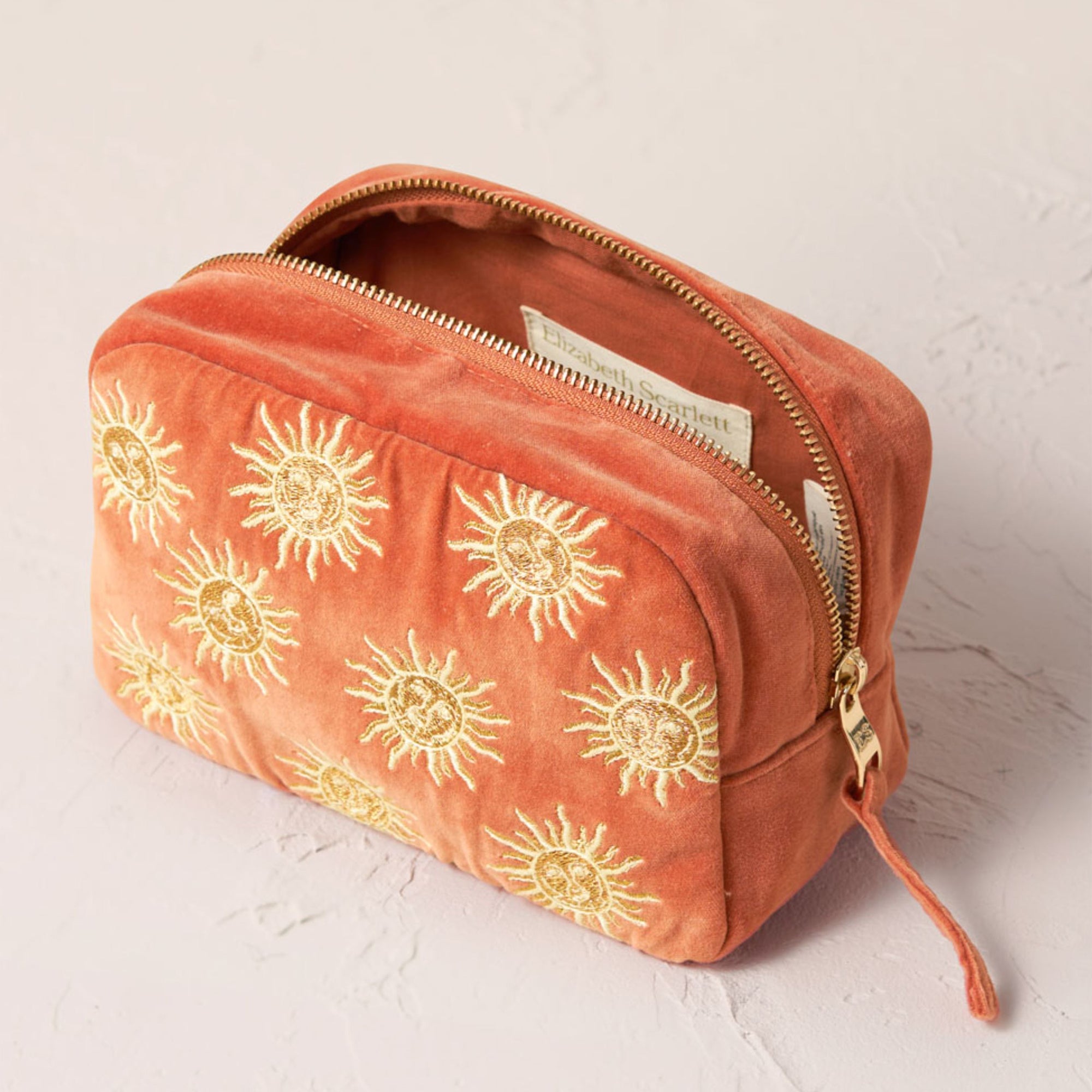 Elizabeth Scarlett Sun Goddess - Makeup Bag, Rust