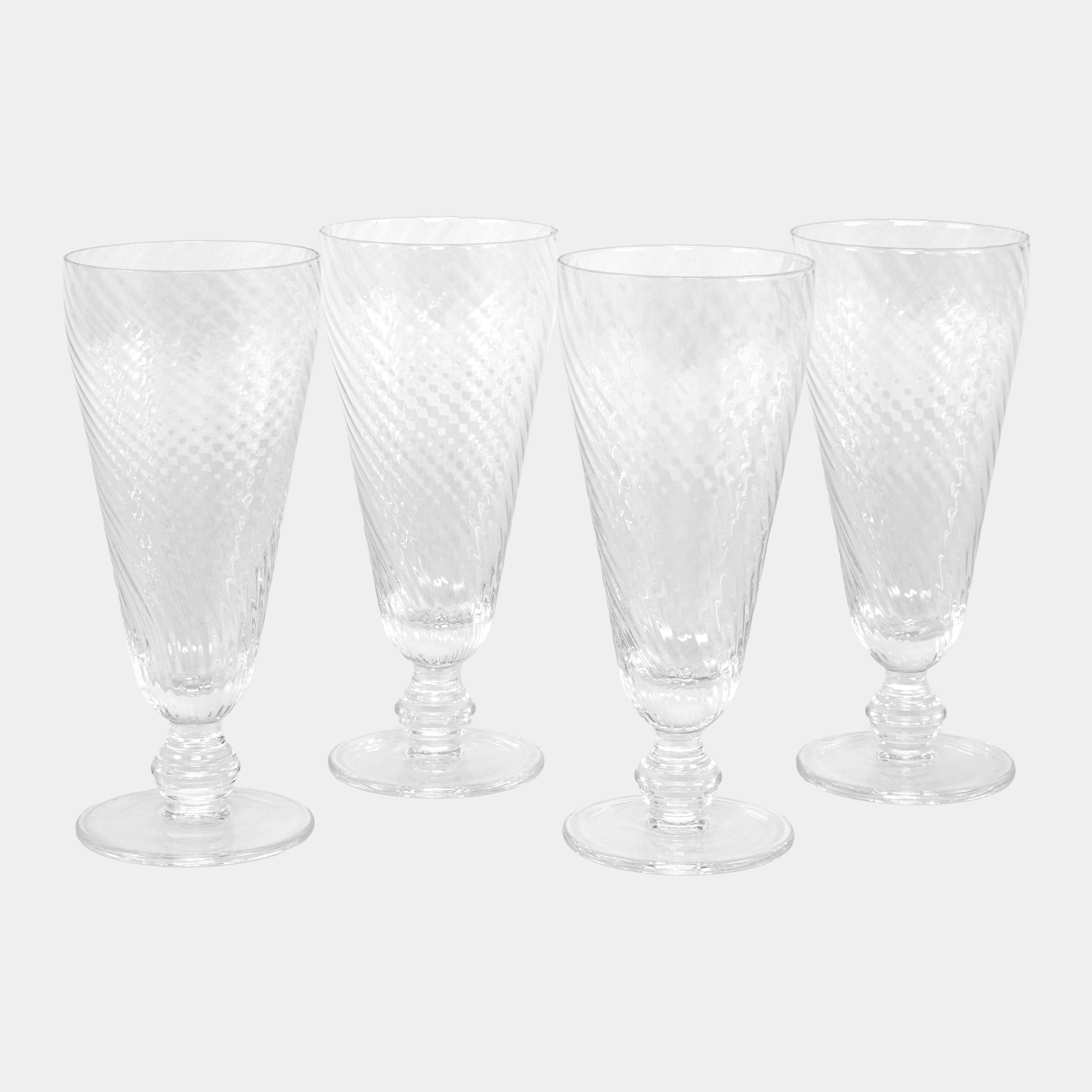 Swirl - Flute Glasses, Set of 4