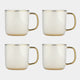 Swirl Gold - Mugs, Set of 4