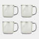 Swirl Platinum - Mugs, Set of 4