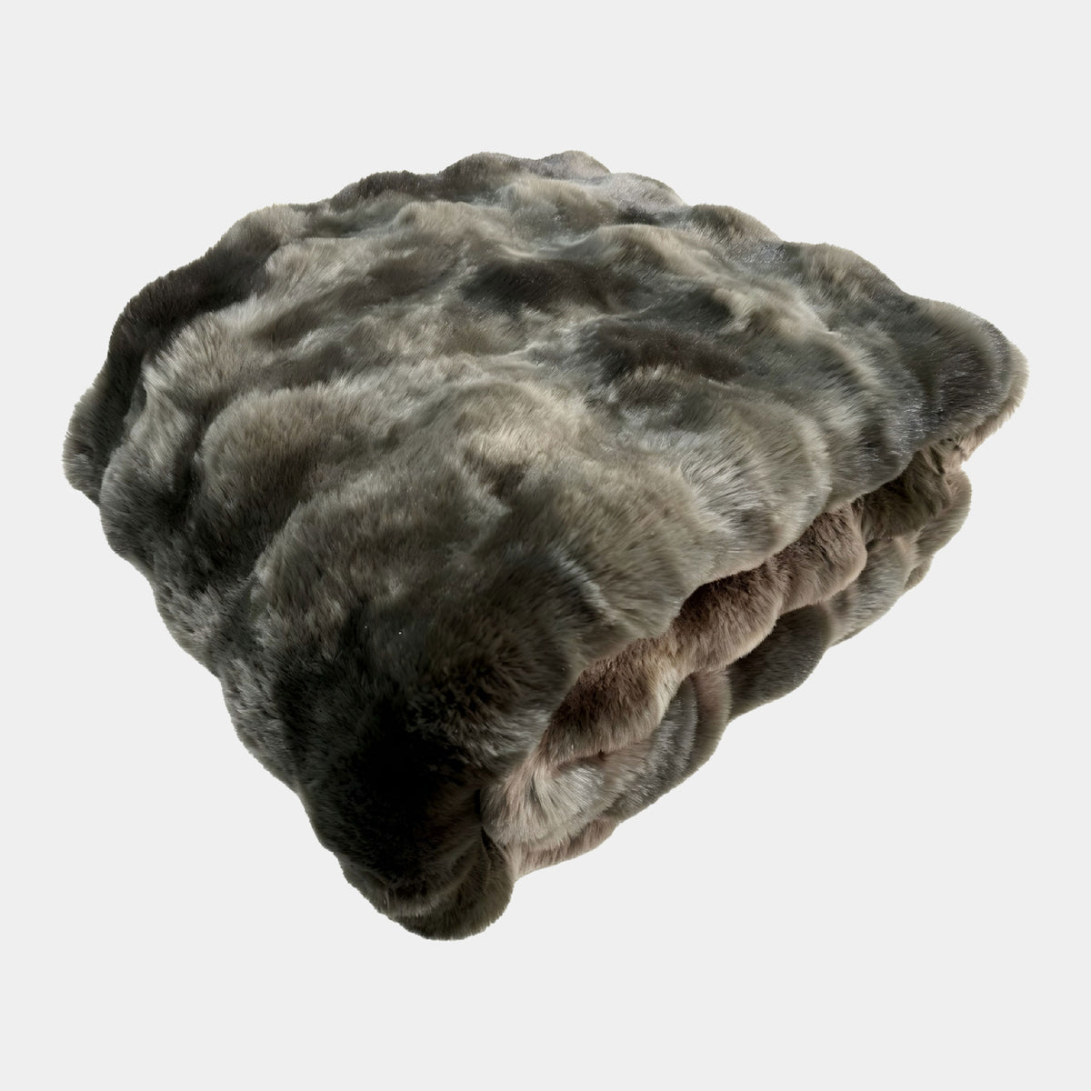 Elmstead Faux Fur - Dark Grey Throw 150x200cm