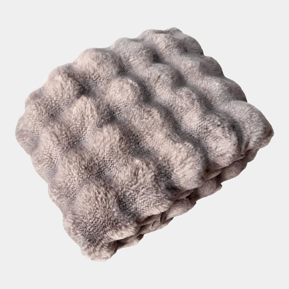 Hackney Faux Fur - Mink Throw 150x200cm