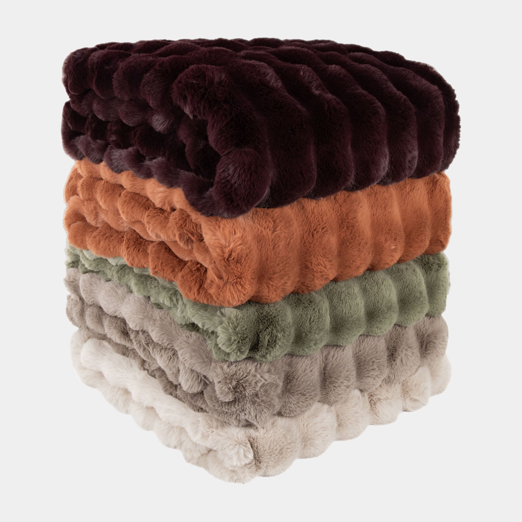 Glam Chestnut - Faux Fur Throw 150x200cm