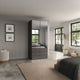 Florida - 2 Door Combi Mirrored Wardrobe