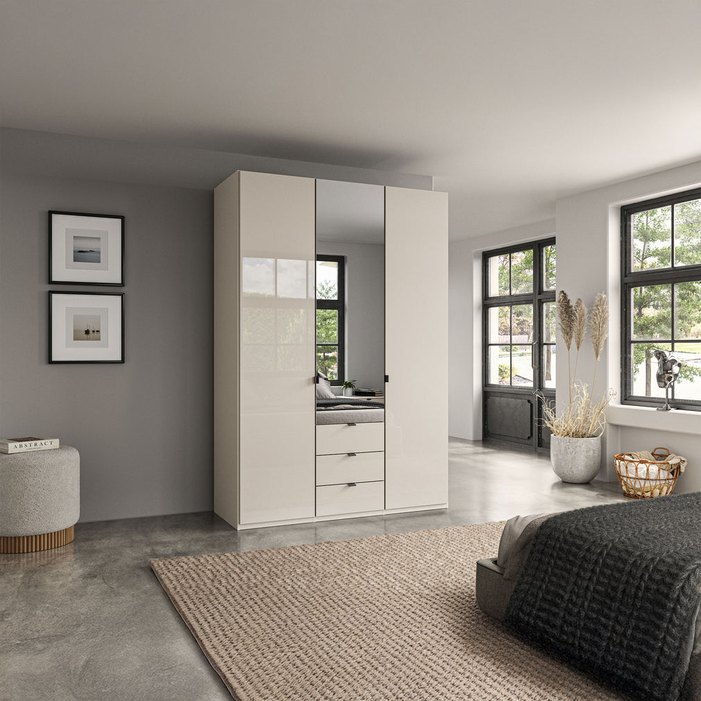 Florida - 3 Door Mirrored Combi Wardrobe