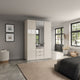 Florida - 3 Door Mirrored Combi Wardrobe