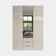 Florida - 3 Door Mirrored Combi Wardrobe