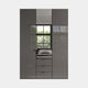 Florida - 3 Door Mirrored Combi Wardrobe
