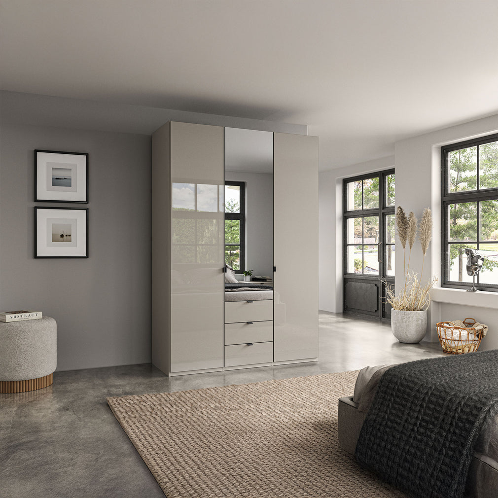Florida - 3 Door Mirrored Combi Wardrobe