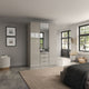 Florida - 3 Door Mirrored Combi Wardrobe