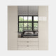 Florida - 4 Door Combi Mirrored Wardrobe