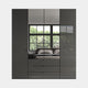 Florida - 4 Door Combi Mirrored Wardrobe