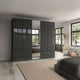 Florida - 5 Door Combi Mirrored Wardrobe