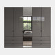 Florida - 5 Door Combi Mirrored Wardrobe