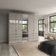 Florida - 5 Door Combi Mirrored Wardrobe