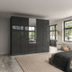 Florida - 5 Door Combi Mirrored Wardrobe
