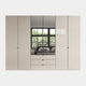 Florida - 6 Door Combi Mirrored Wardrobe