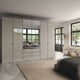 Florida - 6 Door Combi Mirrored Wardrobe
