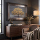 The Cherry Tree Ochre - Framed Liquid Wall Art