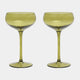 The Lou Coupe Green - Cocktail Glasses, Set of 2