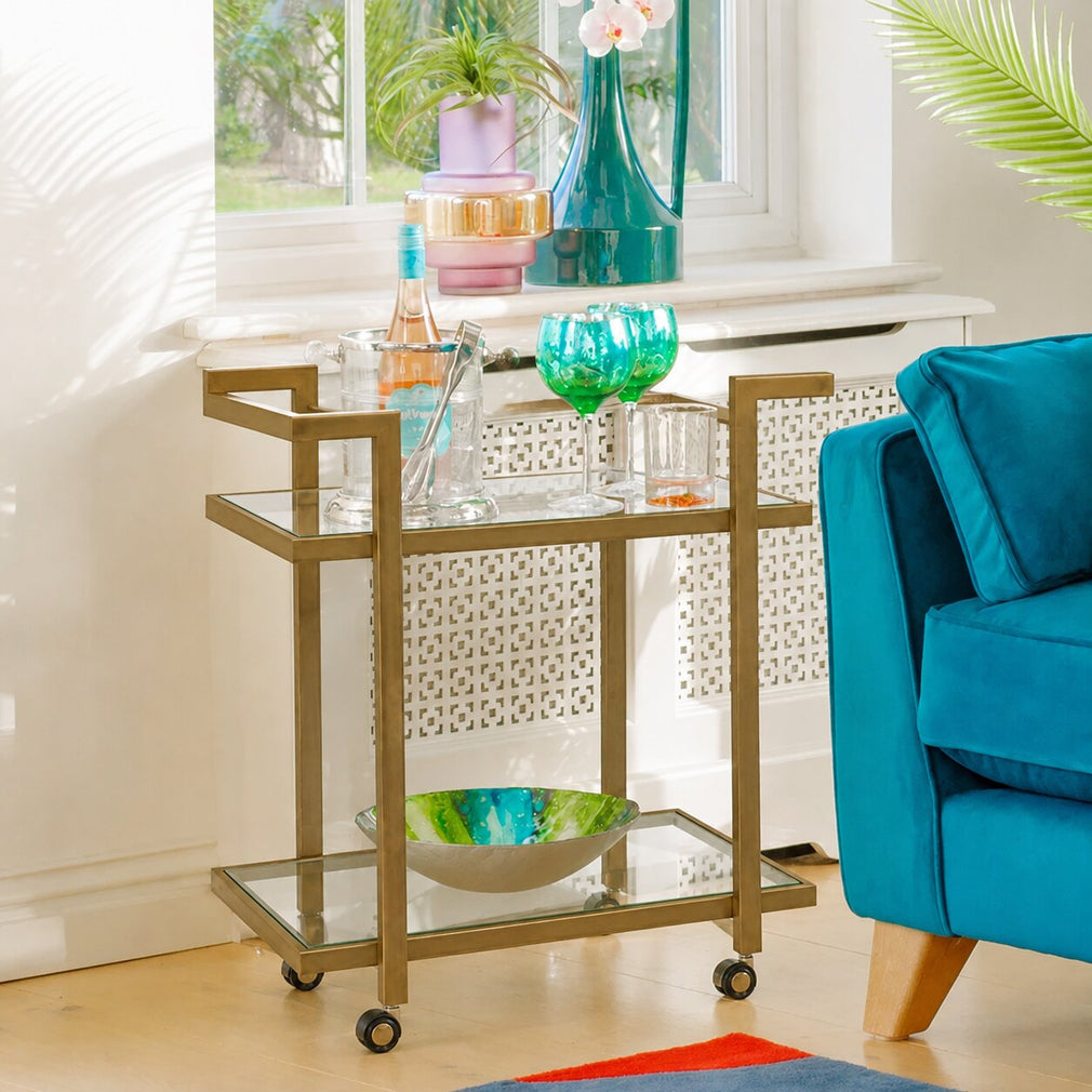 Monaco - Drinks Trolley, Brass