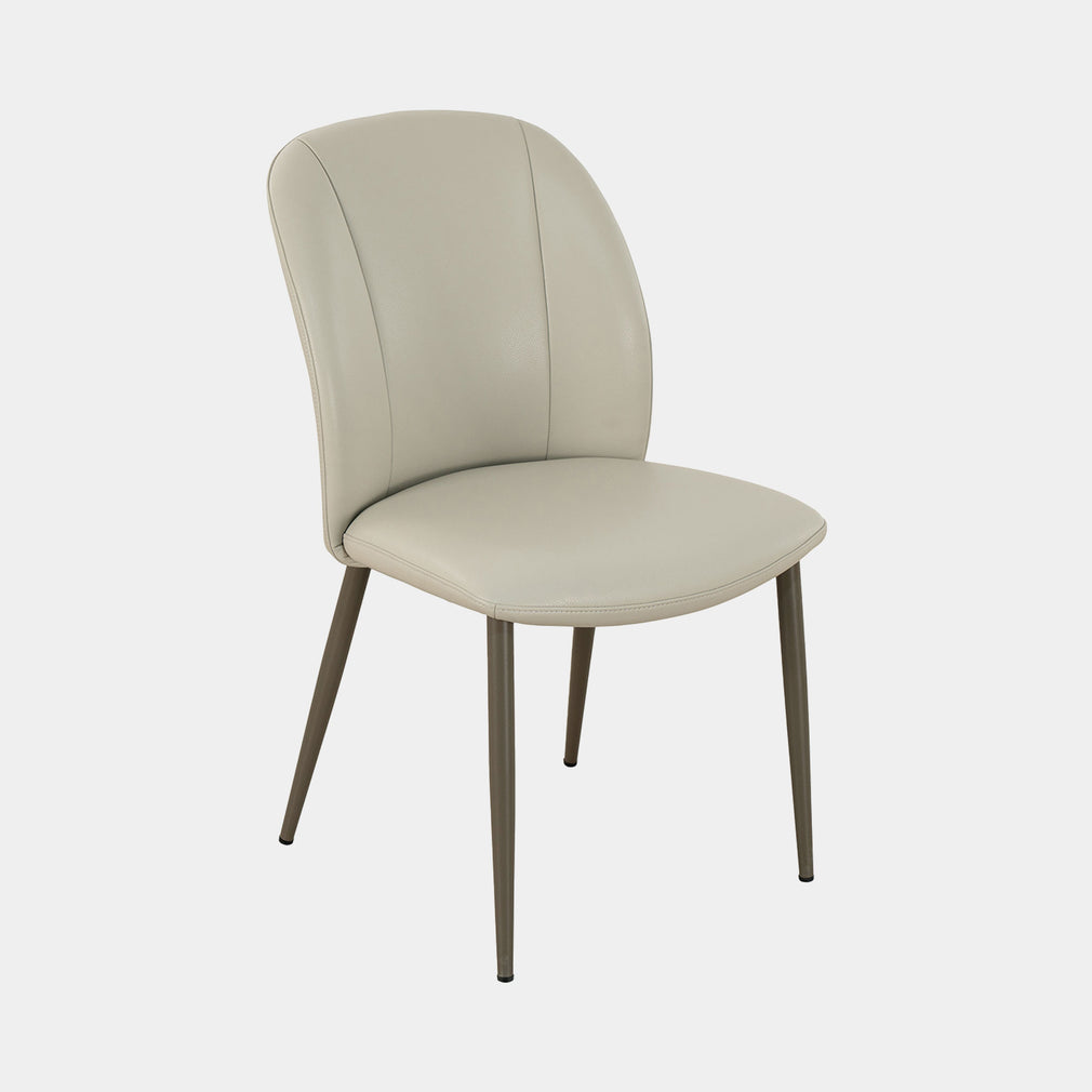Troy - Dining Chair, Faux Leather Beige