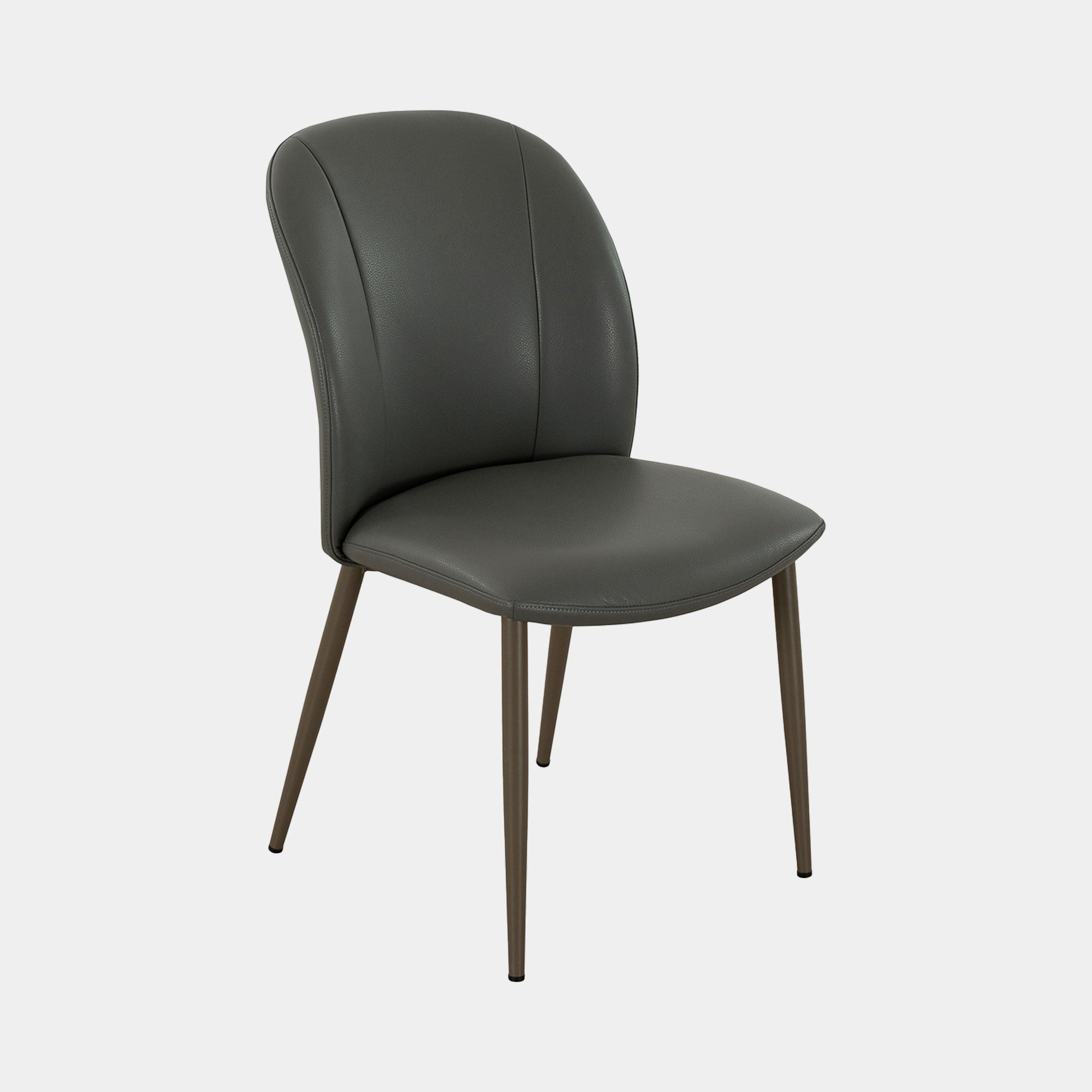 Troy - Dining Chair, PU Leather Grey