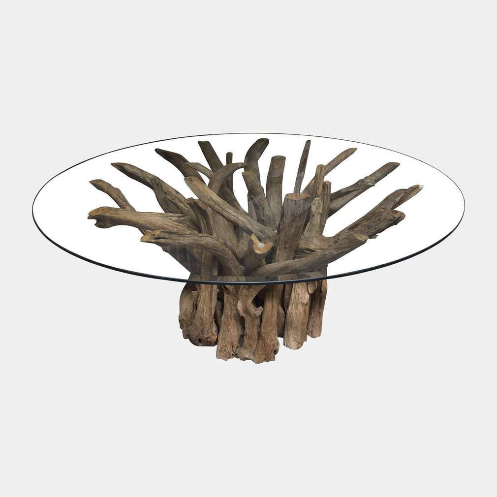 Twiggy - Glass Round Dining Table