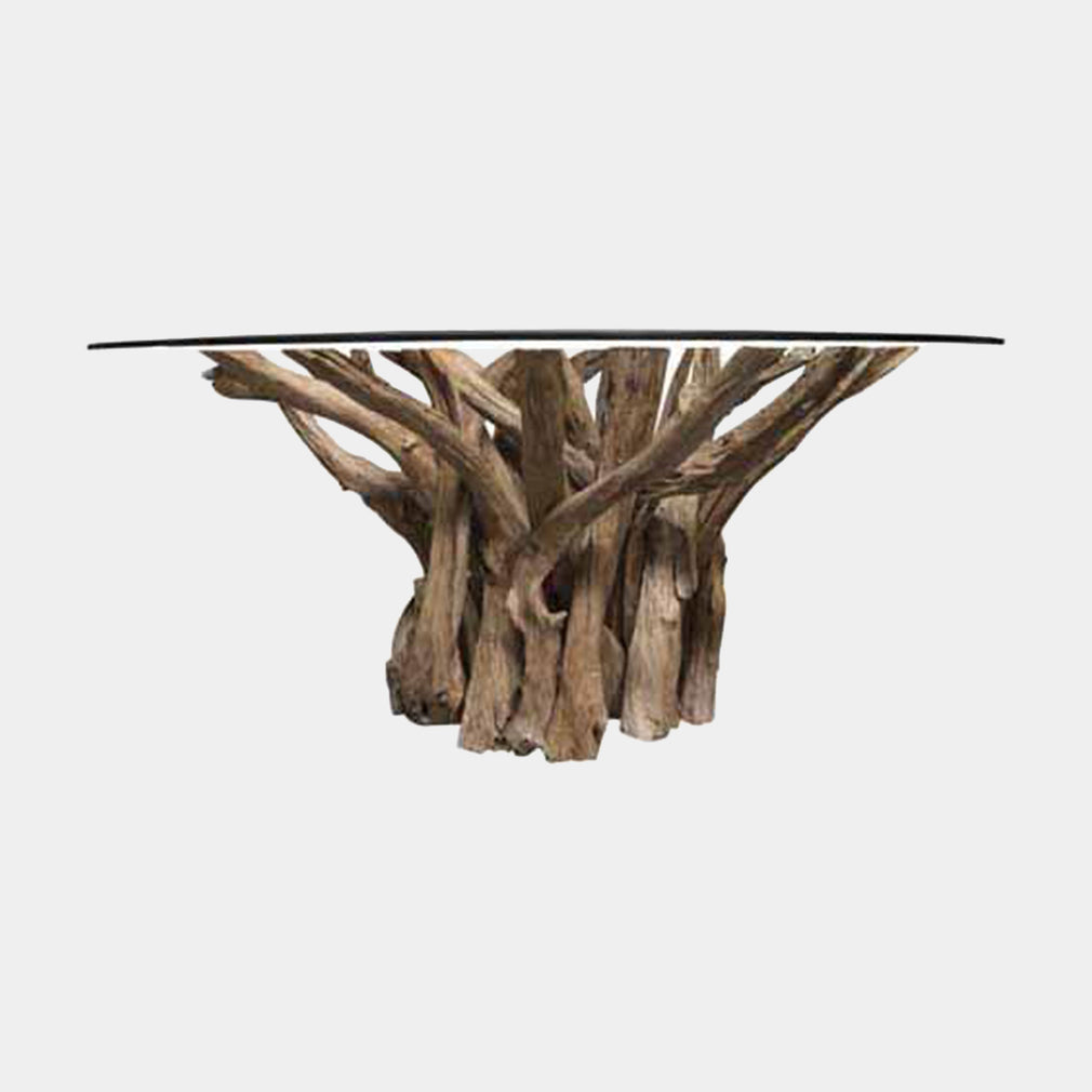 Twiggy - Glass Round Dining Table