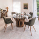 Twiggy - Glass Round Dining Table